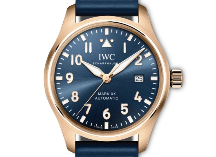 IWC パイロット・ウォッチ・マーク XX “プティ・プランス” 40mm ブルー文字盤 18Kレッドゴールド IW328301