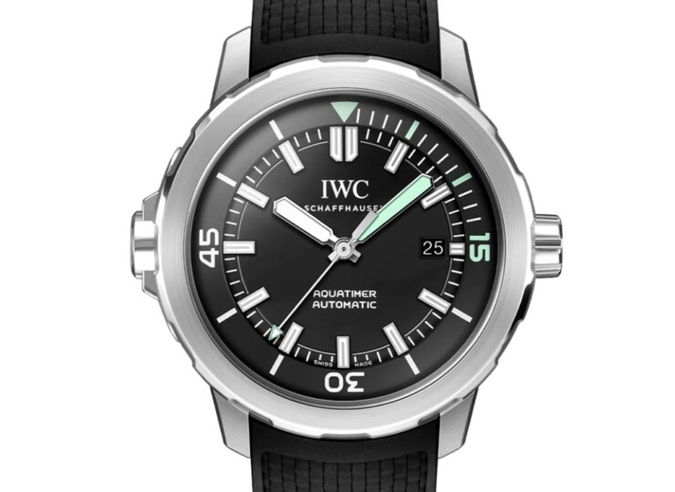 IWC アクアタイマー・オートマティック 42mm ブラック文字盤 ラバー・ストラップ IW328802
