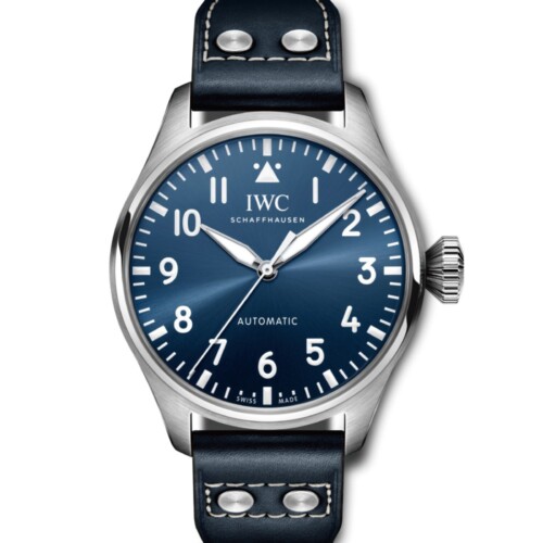 ビッグ・パイロット・ウォッチ 43mm ブルー文字盤 カーフスキン・ストラップ