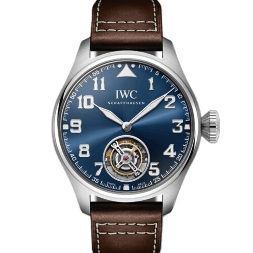 ビッグ・パイロット・ウォッチ 43mm・トゥールビヨン “プティ・プランス” ブルー文字盤 プラチナ