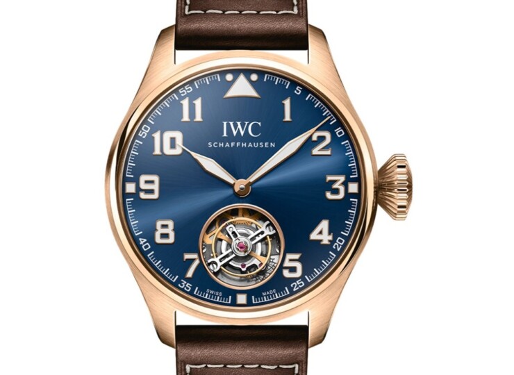 IWC ビッグ・パイロット・ウォッチ 43mm・トゥールビヨン “プティ・プランス” ブルー文字盤 18Kアーマーゴールド® IW329502