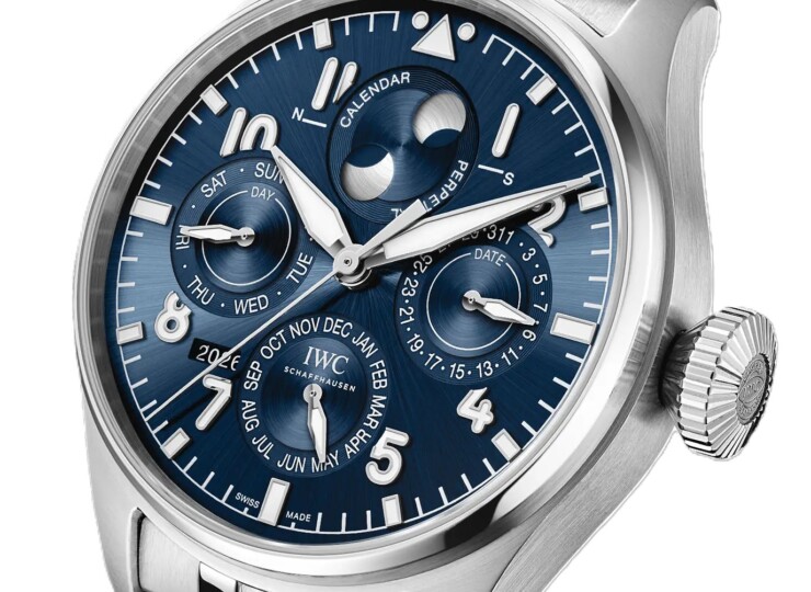 IWC ビッグ・パイロット・ウォッチ・パーペチュアル・カレンダー・プロセット “プティ・プランス” 42mm ブルー文字盤 IW329601