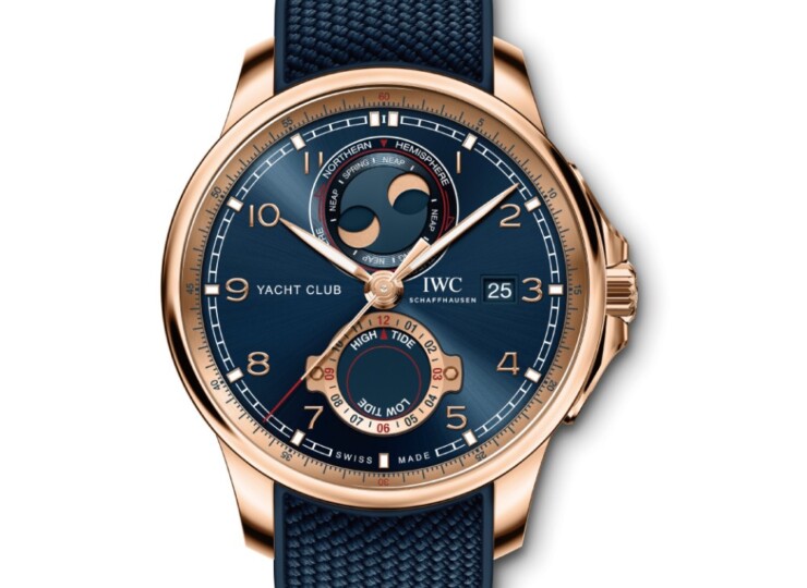 IWC ポルトギーゼ・ヨットクラブ・ムーン&タイド 44.6mm ブルー文字盤 IW344001