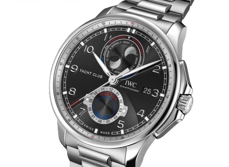 IWC ポルトギーゼ・ヨットクラブ・ムーン&タイド 44.6mm ブラック文字盤 IW344002