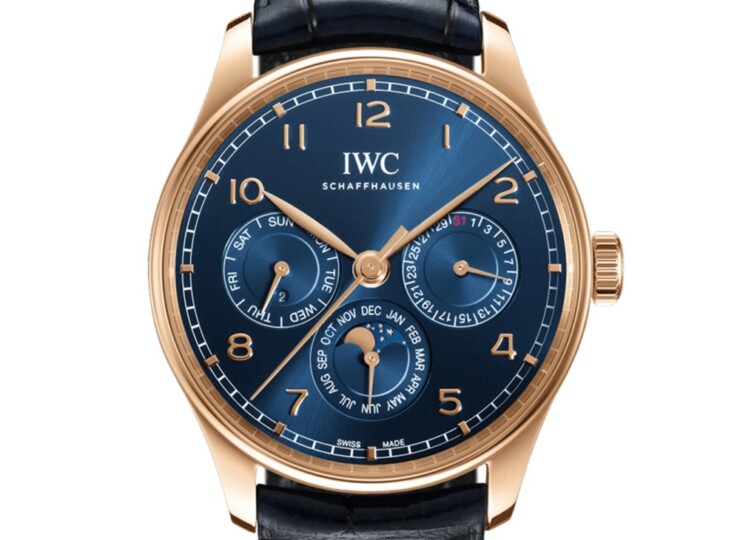 IWC ポルトギーゼ・パーペチュアル・カレンダー 42 42.4mm ブルー文字盤 IW344205