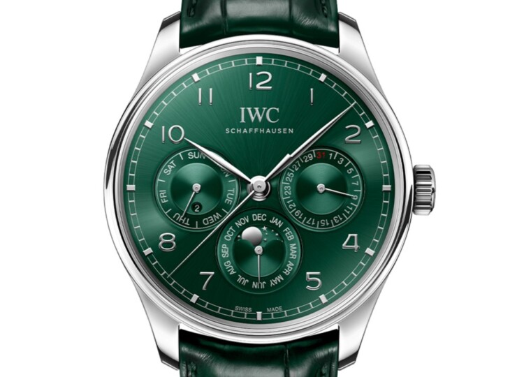 IWC ポルトギーゼ・パーペチュアル・カレンダー 42 42.4mm グリーン文字盤 IW344207