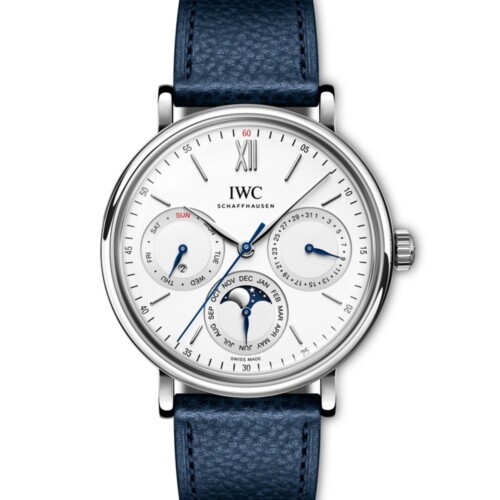 ポートフィノ・パーペチュアル・カレンダー 40mm シルバー文字盤 ステンレススティール