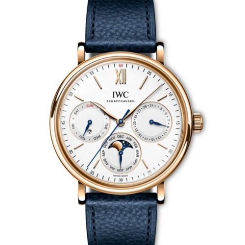 ポートフィノ・パーペチュアル・カレンダー 40mm シルバー文字盤 18Kレッドゴールド