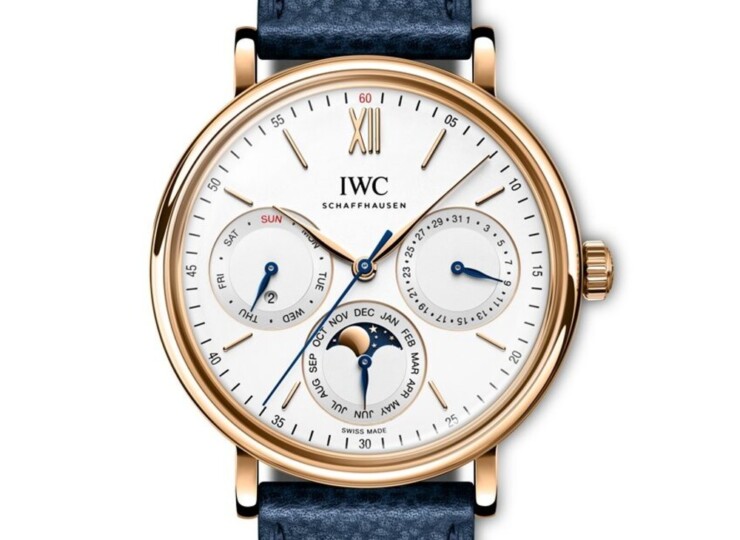 IWC ポートフィノ・パーペチュアル・カレンダー 40mm シルバー文字盤 18Kレッドゴールド IW344602