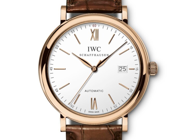IWC ポートフィノ・オートマティック 40mm シルバー文字盤 18Kレッドゴールド アリゲーター・ストラップ IW356504
