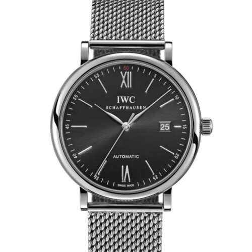 ポートフィノ・オートマティック 40mm ブラック文字盤 ブレスレット