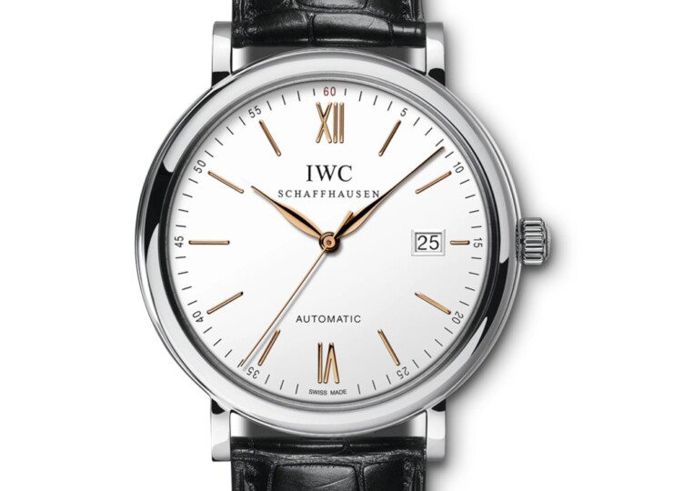 IWC ポートフィノ・オートマティック 40mm シルバー文字盤 ステンレススティール アリゲーター・ストラップ IW356517