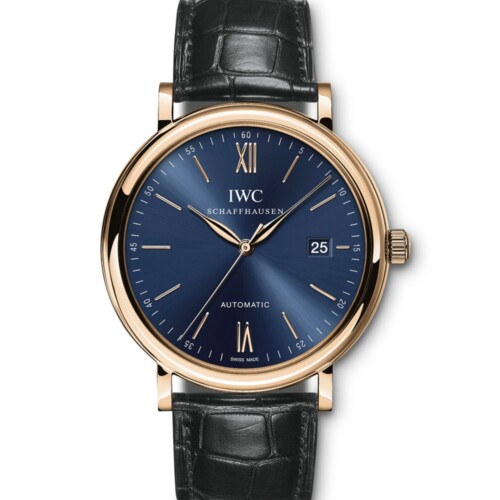 ポートフィノ・オートマティック 40mm ブルー文字盤 18Kレッドゴールド