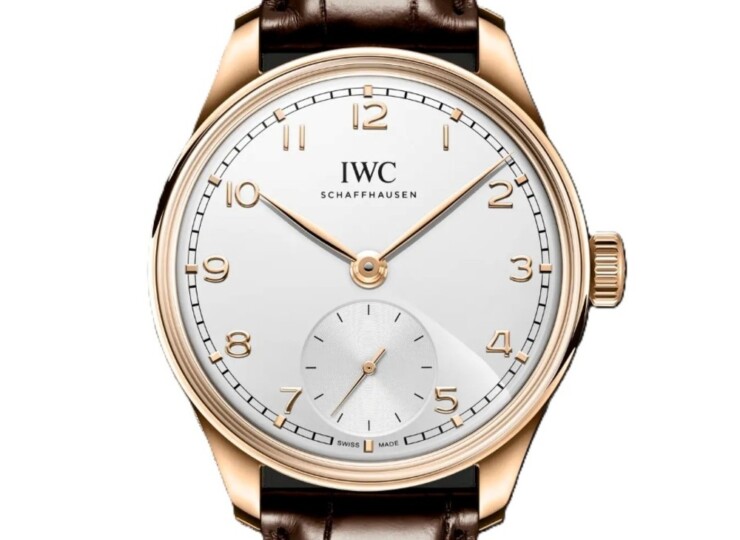 IWC ポルトギーゼ・オートマティック 40 40.4mm シルバー文字盤 18Kレッドゴールド アリゲーター・ストラップ IW358404