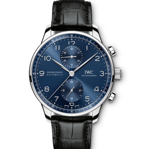 ポルトギーゼ・クロノグラフ 41mm ブルー文字盤 ステンレススティール