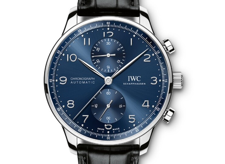 IWC ポルトギーゼ・クロノグラフ 41mm ブルー文字盤 ステンレススティール IW371606