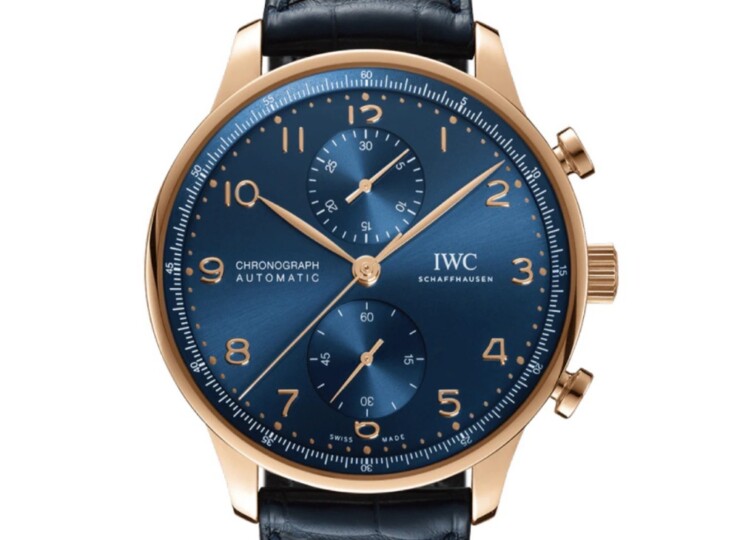 IWC ポルトギーゼ・クロノグラフ 41mm ブルー文字盤 18Kレッドゴールド IW371614