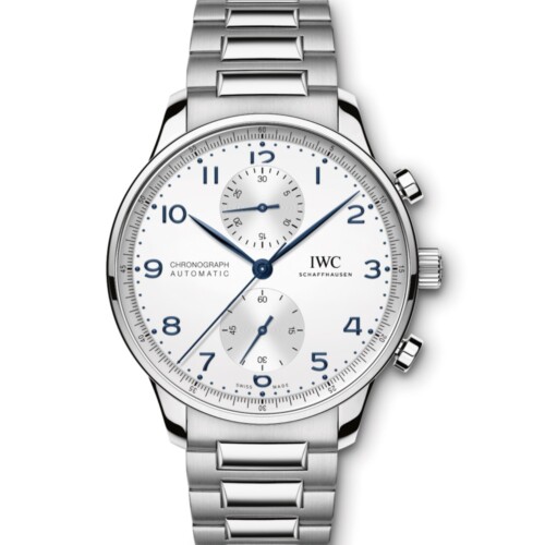 ポルトギーゼ・クロノグラフ 41mm シルバー文字盤 ステンレススティール ブレスレット