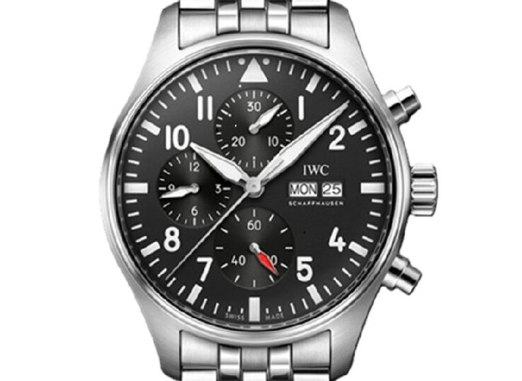 IWC パイロット・ウォッチ・クロノグラフ 43mm ブラック文字盤 ブレスレット IW378002