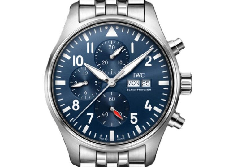 IWC パイロット・ウォッチ・クロノグラフ 43mm ブルー文字盤 ブレスレット IW378004