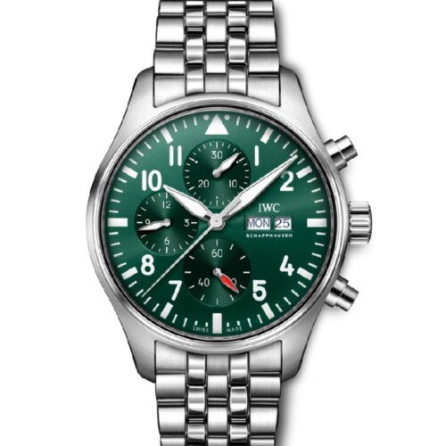 パイロット・ウォッチ・クロノグラフ 43mm グリーン文字盤 ブレスレット