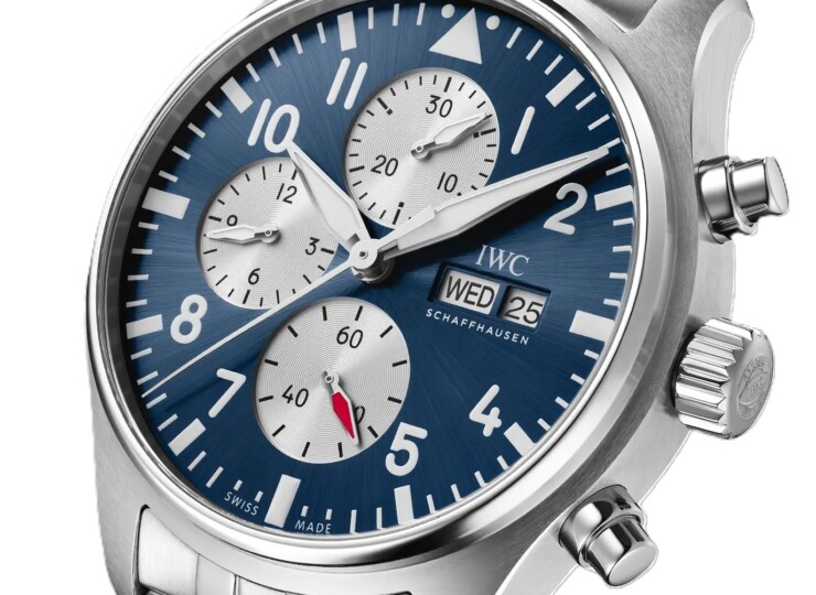 IWC パイロット・ウォッチ・クロノグラフ・ローレウス 43mm ブルー文字盤 IW378010