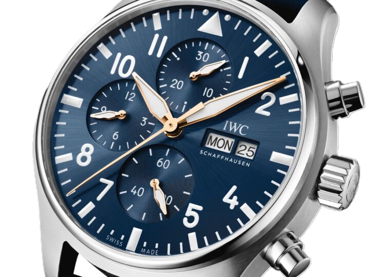 IWC パイロット・ウォッチ・クロノグラフ “プティ・プランス” 43mm ブルー文字盤 IW378011