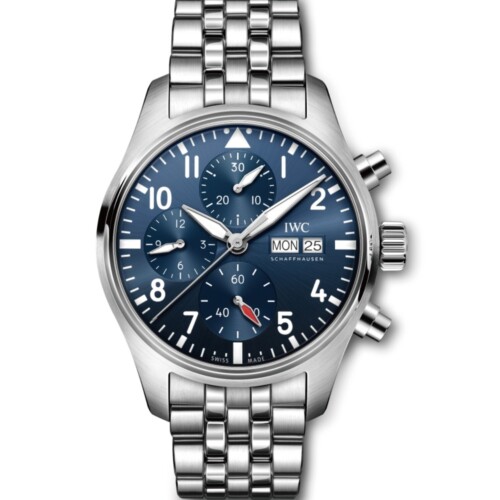 IWC パイロット・ウォッチ・クロノグラフ 41mm ブルー文字盤 ブレスレット IW388102