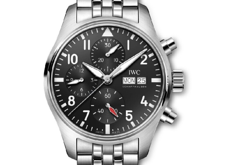 IWC パイロット・ウォッチ・クロノグラフ 41mm ブラック文字盤 ブレスレット IW388113