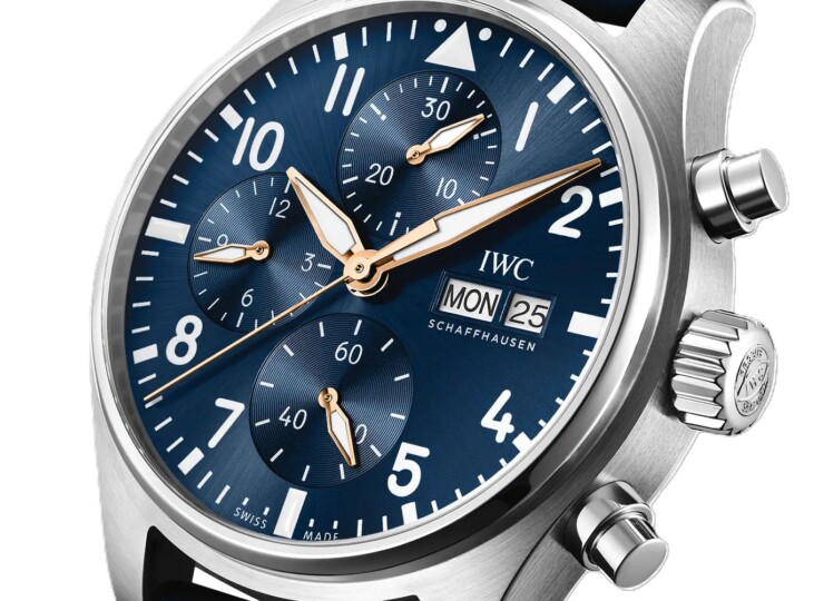 IWC パイロット・ウォッチ・クロノグラフ 41mm “プティ・プランス” ブルー文字盤 IW388120
