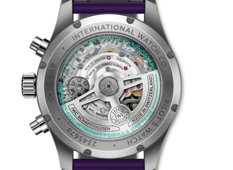 IWC パイロット・ウォッチ・クロノグラフ 41mm “Mercedes-AMG PETRONAS Formula One™ Team” パープル文字盤 IW388121