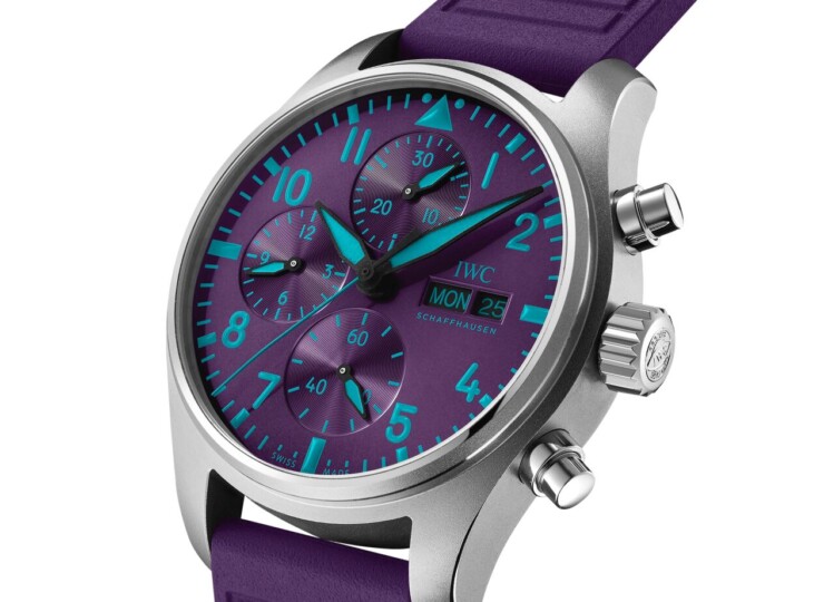 IWC パイロット・ウォッチ・クロノグラフ 41mm “Mercedes-AMG PETRONAS Formula One™ Team” パープル文字盤 IW388121