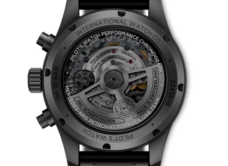 IWC パイロット・ウォッチ・パフォーマンス・クロノグラフ 41mm “MERCEDES-AMG PETRONAS FORMULA ONE™ TEAM” ブラック文字盤 IW388306