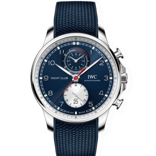 ポルトギーゼ・ヨットクラブ・クロノグラフ “オールバー・ブラウン” 44.6mm ブルー文字盤