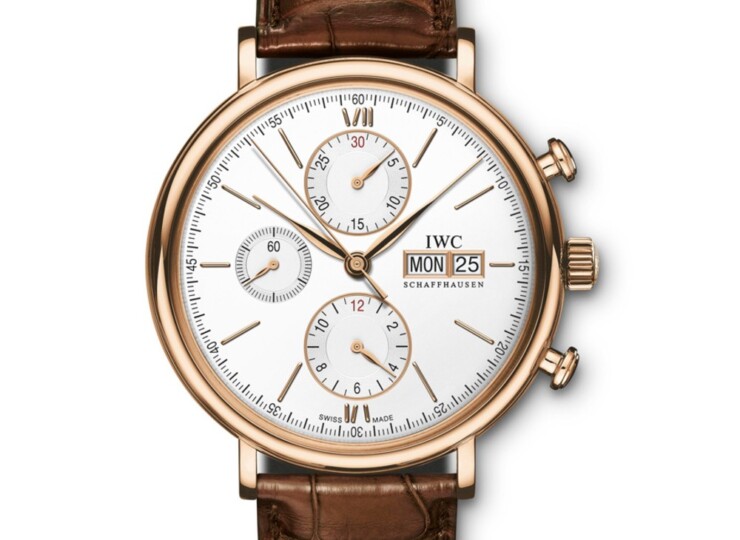 IWC ポートフィノ・クロノグラフ 42mm シルバー文字盤 18Kレッドゴールド IW391025