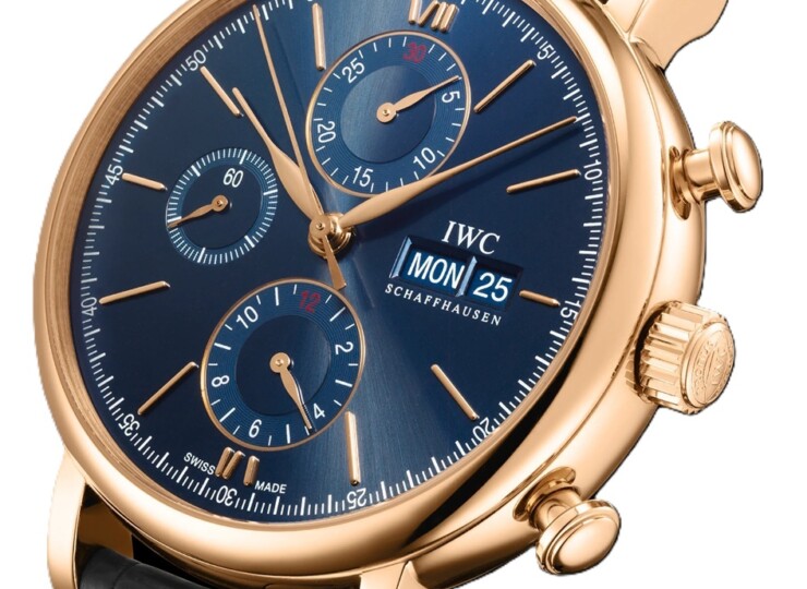 IWC ポートフィノ・クロノグラフ 42mm ブルー文字盤 18Kレッドゴールド IW391035