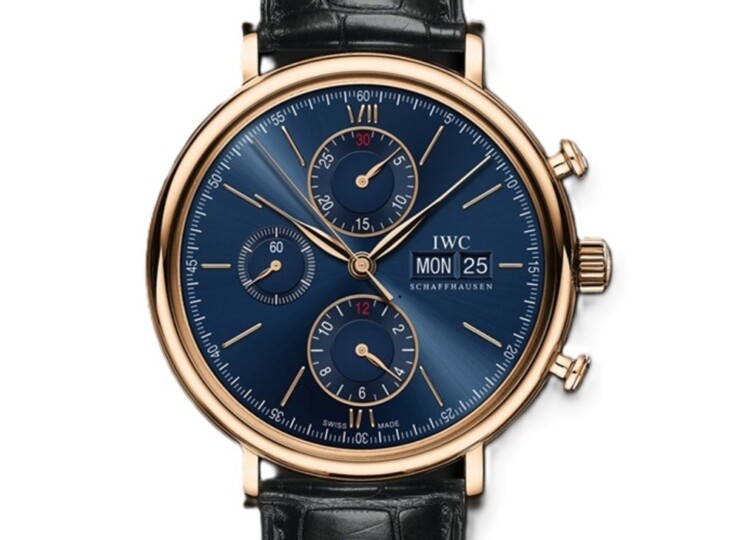 IWC ポートフィノ・クロノグラフ 42mm ブルー文字盤 18Kレッドゴールド IW391035