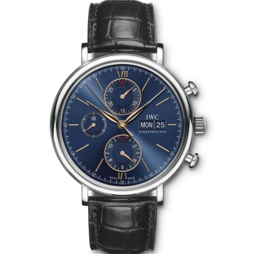 ポートフィノ・クロノグラフ 42mm ブルー文字盤 ステンレススティール