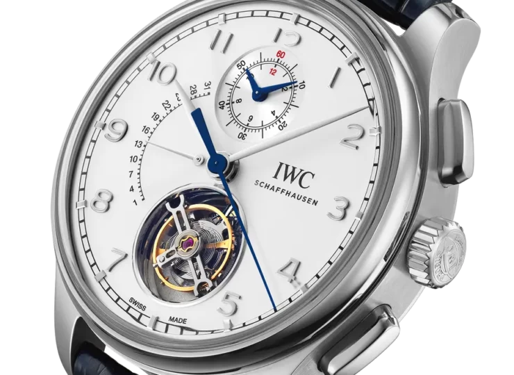 IWC ポルトギーゼ・トゥールビヨン・レトログラード・クロノグラフ 43.5mm シルバー文字盤 IW394006