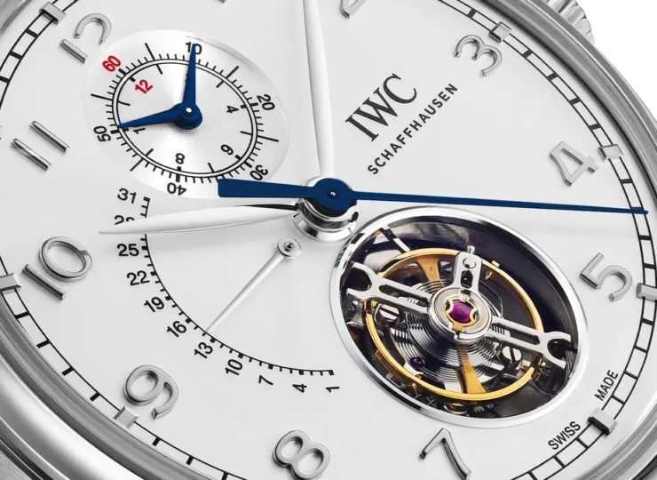 IWC ポルトギーゼ・トゥールビヨン・レトログラード・クロノグラフ 43.5mm シルバー文字盤 IW394006
