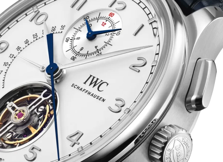 IWC ポルトギーゼ・トゥールビヨン・レトログラード・クロノグラフ 43.5mm シルバー文字盤 IW394006