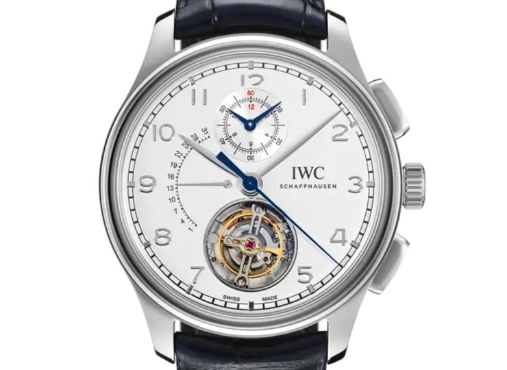 IWC ポルトギーゼ・トゥールビヨン・レトログラード・クロノグラフ 43.5mm シルバー文字盤 IW394006