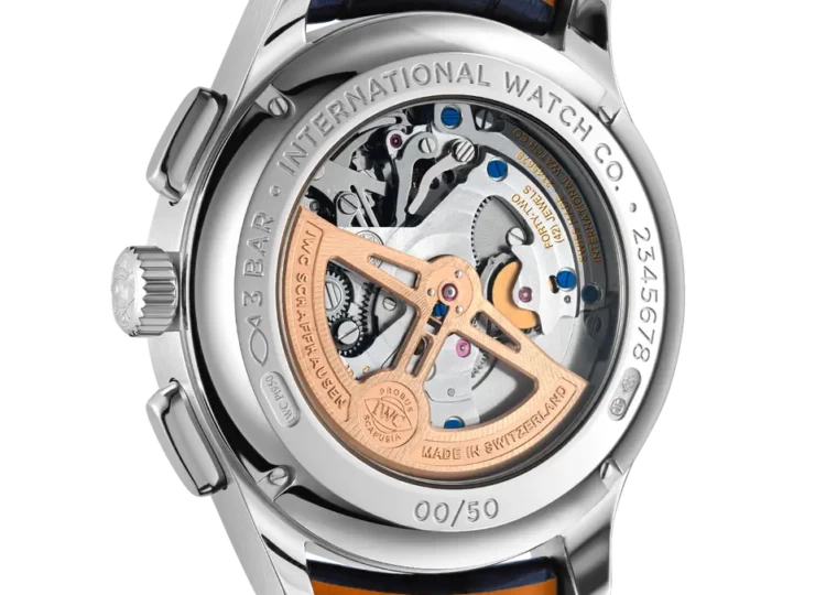 IWC ポルトギーゼ・トゥールビヨン・レトログラード・クロノグラフ 43.5mm ブルー文字盤 プラチナ IW394007