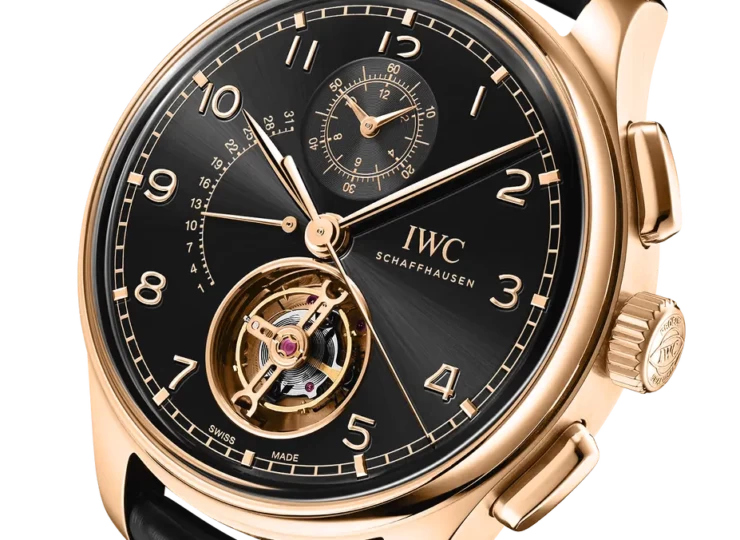 IWC ポルトギーゼ・トゥールビヨン・レトログラード・クロノグラフ 43.5mm ブラック文字盤 IW394009