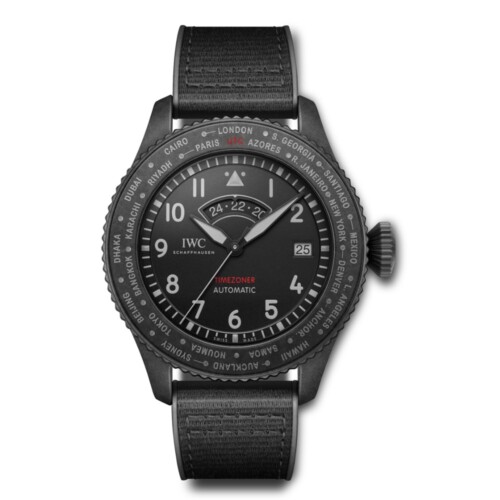 パイロット・ウォッチ・タイムゾーナー・トップガン・セラタニウム 46mm ブラック文字盤