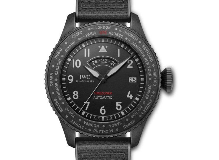 IWC パイロット・ウォッチ・タイムゾーナー・トップガン・セラタニウム 46mm ブラック文字盤 IW395505