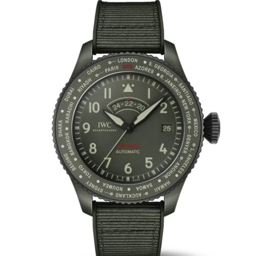 パイロット・ウォッチ・タイムゾーナー・トップガン “ウッドランド” 46mm グリーン文字盤