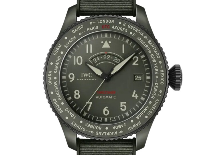 IWC パイロット・ウォッチ・タイムゾーナー・トップガン “ウッドランド” 46mm グリーン文字盤 IW395601
