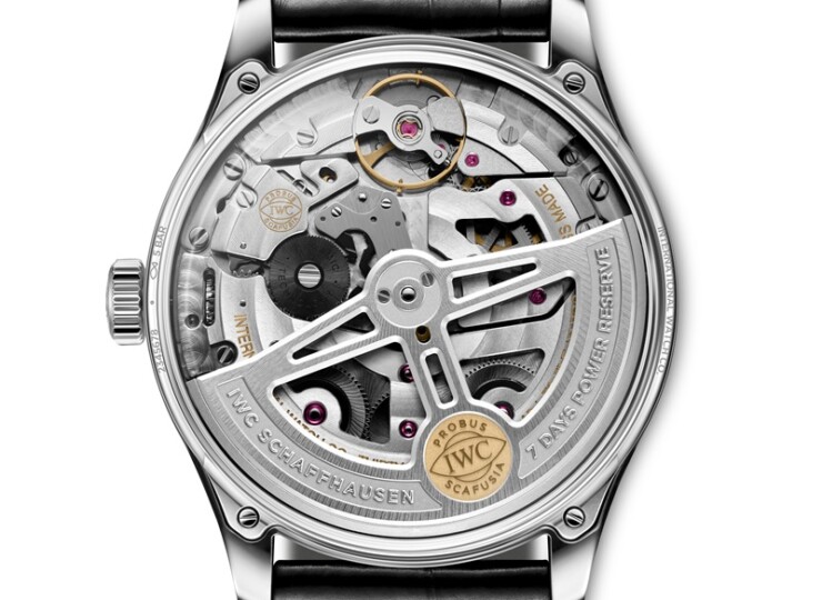 IWC ポルトギーゼ・オートマティック 42 42.4mm シルバー文字盤 ステンレススティール ブラック・アリゲーター・ストラップ IW501701