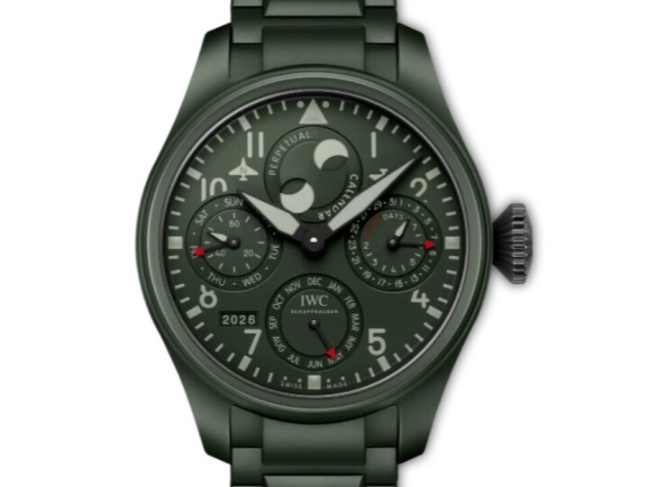 IWC ビッグ・パイロット・ウォッチ・パーペチュアル・カレンダー・トップガン “ウッドランド” 46.5mm グリーン文字盤 IW503101